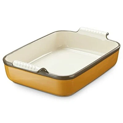 LIFVER Baking Dish 15" Large Lasagna Pan Deep Baking Dishes For Oven Casserole Dish ...