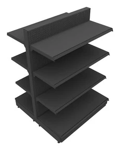 Middle room gondola gondola shelf metal shelf kiosk shelf Tego EDEN 145x100 cm shelves - Picture 1 of 9