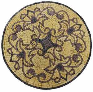 Medaillonmuster Fliese Stein Marmor Mosaik - Bild 1 von 1