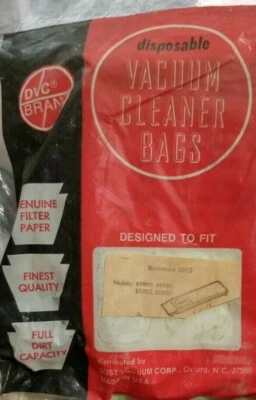 DVC Kenmore VACUUM CLEANER BAGS FOR ALL CLEANERS USING 5015 BAG - Image 1 of 2