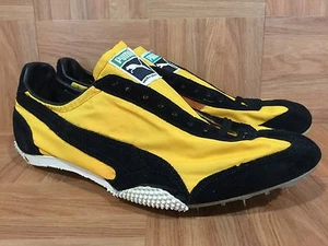 Vintage🔥 Puma EYE Made In West Germany Trainer Racer Black Gold 11.5 Yugoslavia - Picture 1 of 10