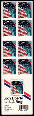 US Scott # 3973a, Statue of Liberty & Flag, Booklet of (20) 2006 39¢ Stamps, MNH - Image 1 of 2