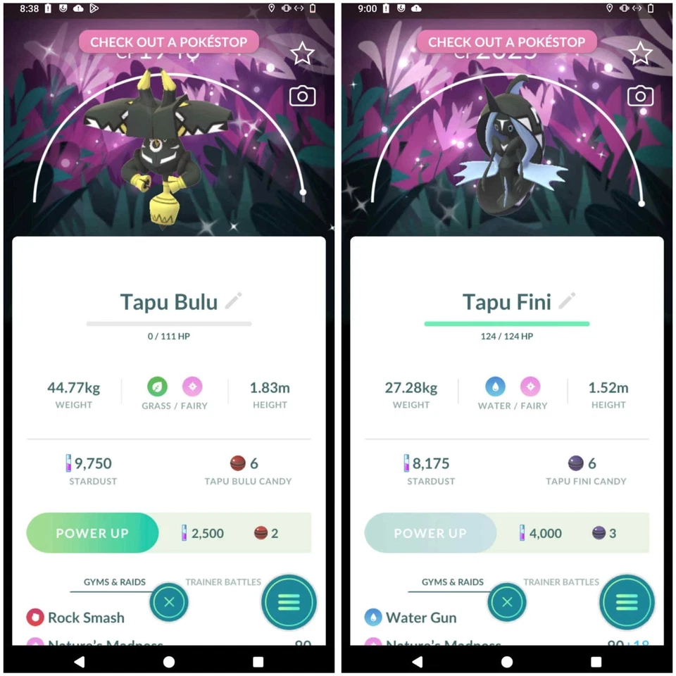 ✨Shiny Tapu Bulu, Tapu Fini with special background✨ PTC - Description - Image 1 of 1