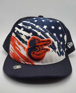 Men's Baltimore Orioles New Era Navy 2022 4th of July 9FIFTY Snapback Hat Rare - Picture 1 of 8