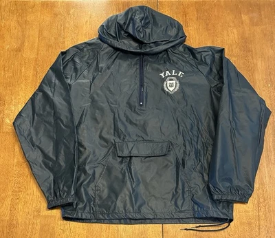 Chaqueta cortavientos vintage años 80 de la Universidad de Yale grande MVP azul marino Foto 1 de 4