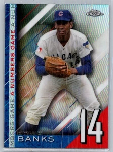 2020 Topps Chrome Update #NGC-19 Ernie Banks A Numbers Game - Picture 1 of 2