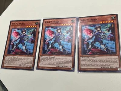 Yugioh Asian English K9-17 Izuna x3 DBJH-AE031 Playset Common NM - Image 1 of 4