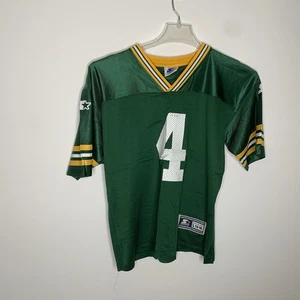 Camiseta de fútbol americano vintage de los 90 Brett Favre #4 Green Bay Packers juvenil L NFL - Imagen 1 de 7
