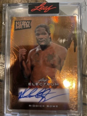 2024 Leaf Electrum Heavy Metal Riddick Bowe #HM-RB1 9/20 Auto - Image 1 of 3