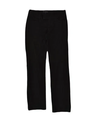 Pantalones de traje recto para mujer Banana Republic EE. UU. 6 medianos W30 L34 negros AJ59 Foto 1 de 3