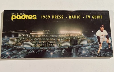 1969 SAN DIEGO PADRES 1st Media Guide NATE COLBERT Cito GASTON Sparky ANDERSON - Image 1 of 3