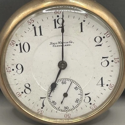 Ball Watch Co. Cleveland Rail Road Standard Pocket Watch. Functional. - Image 1 of 4
