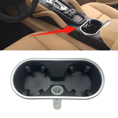 Interior Center Console Cup Holder Compartment For Porsche Cayenne 2011-2018 - Imagem 1 de 4