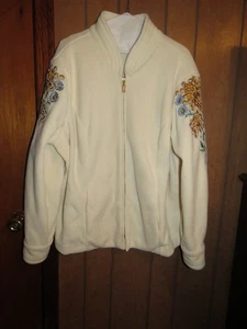 Bob Mackie Wearable Art Fleece Jacket Size 1X - Picture 1 of 4