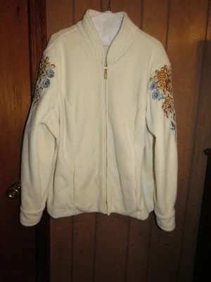 Bob Mackie Wearable Art Fleece Jacket Size 1X - Image 1 of 4