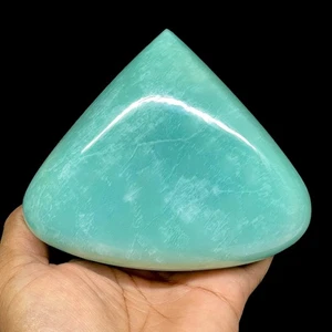 2446.6 Cts Natural Untreated Amazonite 96x116mm Huge Polished Pear Gemstone - Picture 1 of 9