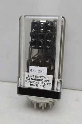Line Electric MK3281 Relay 20 Pin 115Vac Used See Pictures - Image 1 of 4