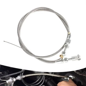 Braided Universal Cable Throttle Stainless Steel Mustang GM 302 for Ford 24inch - Picture 1 of 9
