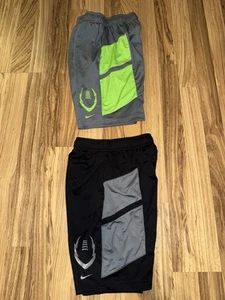 Nike Boys Shorts Athletic Y2K Dri-fit Size Small 8 Longer Length Lot Football - Picture 1 of 7