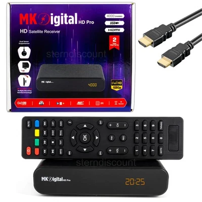 MK Digital Pro SAT HD TV Receiver DVB-S2 USB SCART HDMI Satellitenreceiver FullH - Bild 1 von 4
