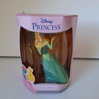 VTG. ENESCO DISNEY PRINCESS SLEEPING BEAUTY MOTION ORNAMENT AURORA FLORA FAUNA - Image 1 of 4