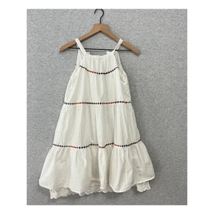 Matilda Jane Start Fresh Dress Size 12 White Tiered Fun in the Sun Sundress - Picture 1 of 11