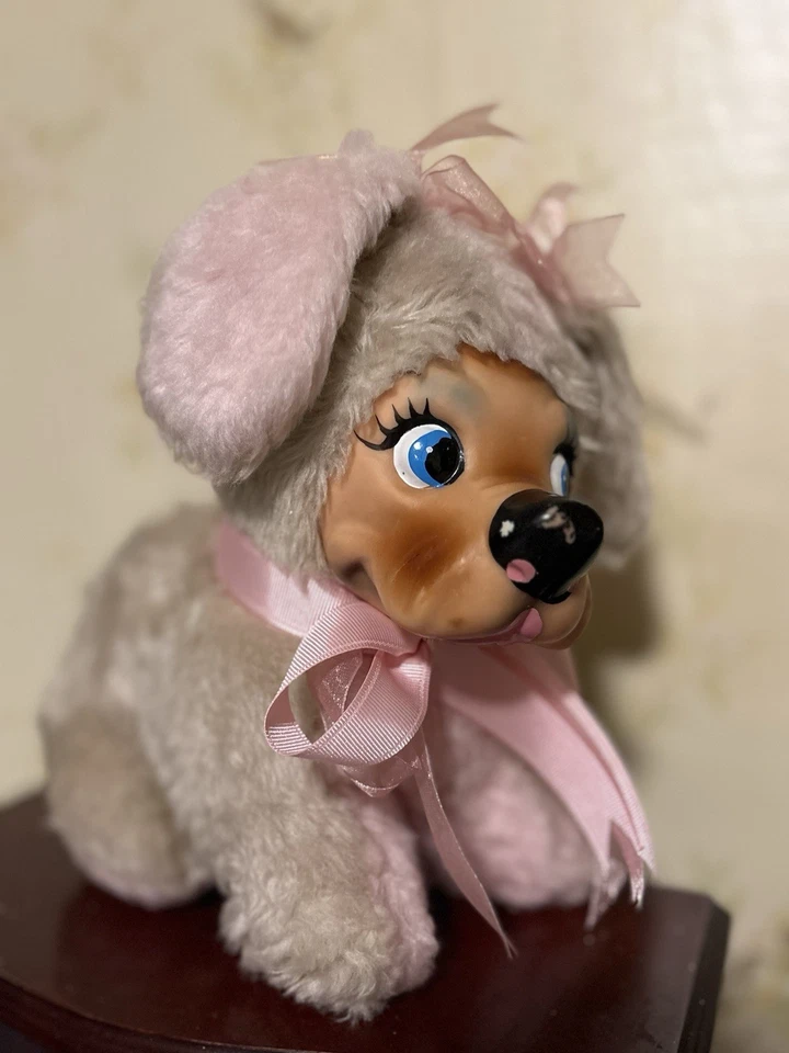 Vintage Rubber Face Plush Puppy Dog - Image 1 of 4