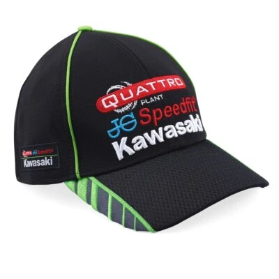 JG SPEEDFIT KAWASAKI RACING TEAM Baseball Cap Quattro Plant Bike Motorcycle Hat - Image 1 of 3