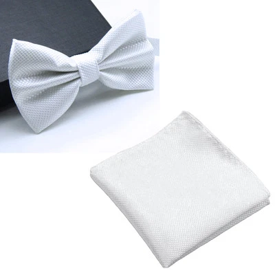 Pañuelo cuadrado de bolsillo con pajarita a juego a cuadros para hombre Foto 1 de 2