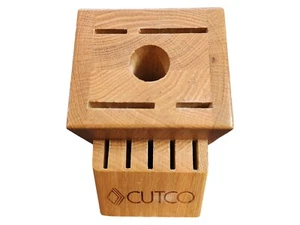 Blocco coltelli Cutco 10 slot - finitura rovere miele - Made in USA - 1651 - Foto 1 di 7