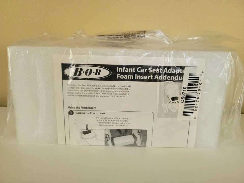 Nuevo accesorio de inserción de espuma adaptador de asiento de coche infantil Bob para cochecito Foto 1 de 1