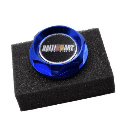 1Pcs Car Luxury Blue Ralli Art Racing Oil Filler Cap Fuel Tank Cover Aluminum - Image 1 of 4