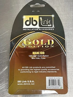 Db Link Manl100 Mini Anl Fuses - 4 Pk; 100 Amp - Gold Edition - Image 1 of 2