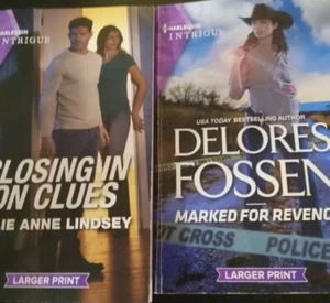 Harlequin Intrigue Romance Novels Lot Of 2 Larger Print Paperback Titles In Ph.. - Imagen 1 de 6