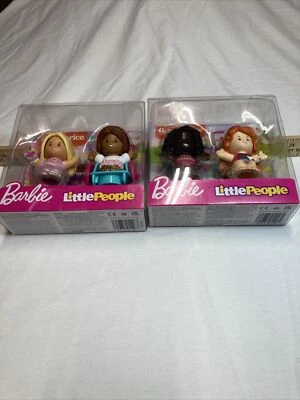 Fisher Price Little People Barbie  Figures 2 In The Set and two sets Sealed New - Image 1 of 4