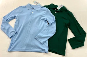 boy's Cat & Jack shirt lot of 2 shirts size medium (8-10) blue/green long sleeve - Picture 1 of 10