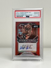 2021 Panini Prizm UFC Sean O'Malley Signatures Auto Red /49 PSA 10 #SG-SOM
