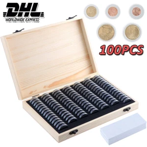 100st Münzkapseln Kapseln Caps 30mm für 2 Euro Münzen Kapseln Coin mit Box - Bild 1 von 14