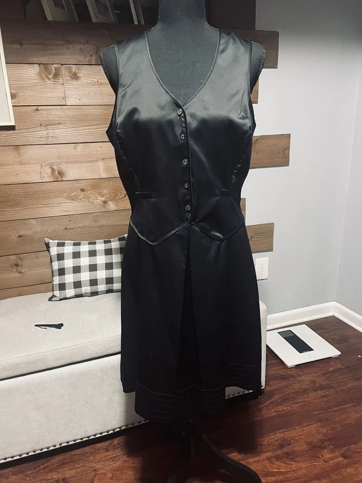 RICHARD CHAI FOR TARGET Dress Junior's Women's Black Tuxedo Sleeveless Sz 11 - Image 1 of 4