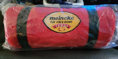 Vintage NEW Blanket, Meineke Car Care Bowl, Football, Texas A&M & Texas Tech Cover