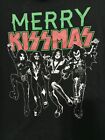 Merry Kissmas Rock & Republic Long Sleeve Distressed Shoulder Graphic Band T XS