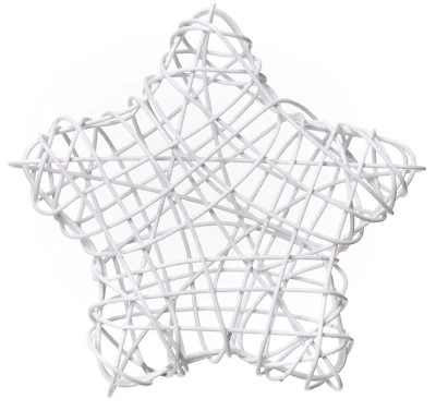 6/12/24erSet Drahtbälle Drahtsterne WEIß Drahtkugel Dekokugel Drahtball 55mm - Bild 1 von 2