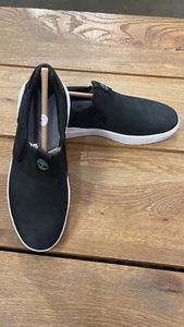 TIMBERLAND MEN'S SENECA BAY BLACK NUBUCK SLIP-ON SHOES A293A SIZE 11.5 - Picture 1 of 9