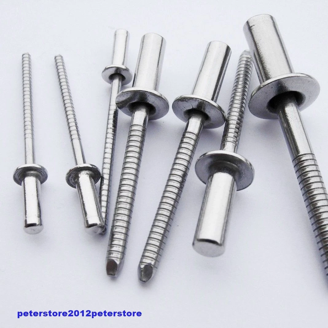 500 Stück Bechernieten 4,8x25 ALU/Stahl Flachkopf Sonderangebot