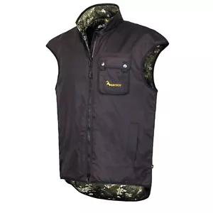 Huntech Oilskin Vest 100% Wax Cotton Shell, Fleece Liner - Picture 1 of 5