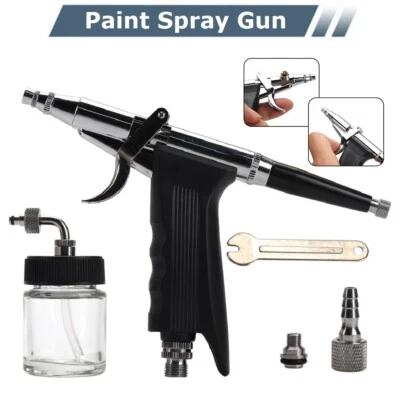 Dual Action Airbrush 0.3mm Nozzle Spray Gun Air Brush For Cake Art Paint Tattoo - Image 1 of 4