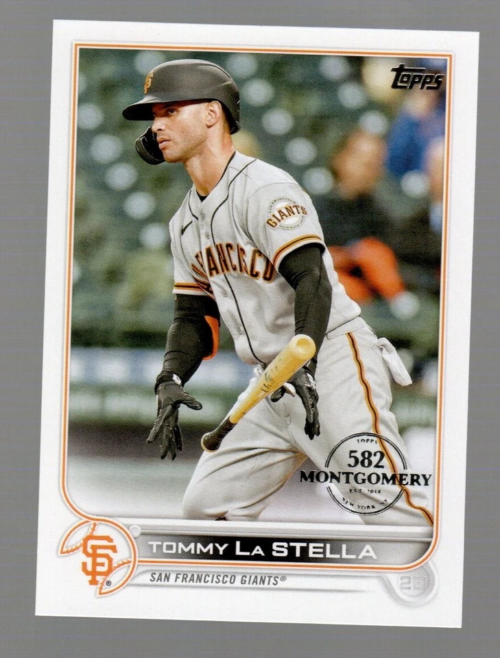 2022 Topps 582 Montgomery Club Stamp #241 Tommy LaStella San Francisco Giants - Image 1 of 1
