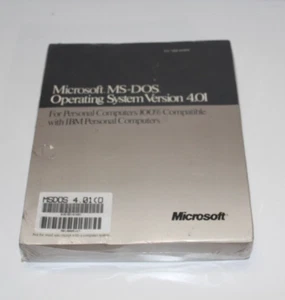 Microsoft MS-DOS 4.01 Operating System Version 5.25 Disks (SEALED) - Picture 1 of 9