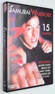 SAMURAI WARRIORS 15 MOVIES on 3 DVDs Jackie Chan Sonny Chiba Bruce Lee Li Dragon - Imagen 1 de 4