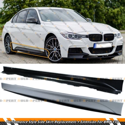 Repuesto faldón lateral estilo rendimiento + extensiones para BMW F30 serie 3 12-18 Foto 1 de 4
